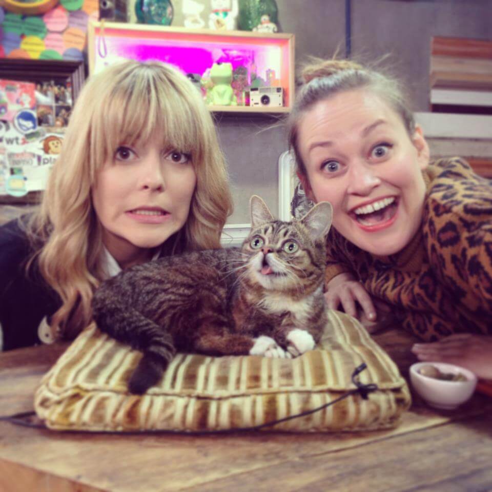 Mamrie (and Grace Helbig) also met/interviewed Lil' Bub for "You Deserve a Drink" and that is JUST fantastic.