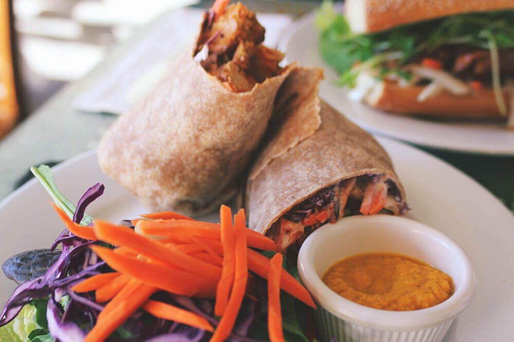 Barbeque Tempeh Wrap