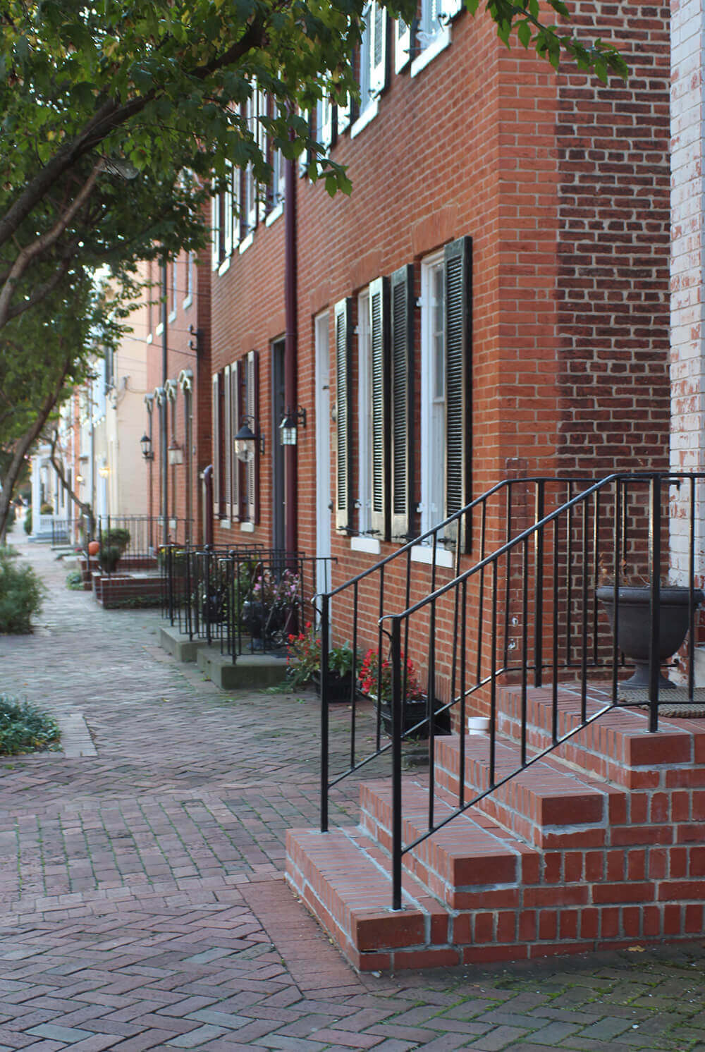 A shot of downtown Frederick